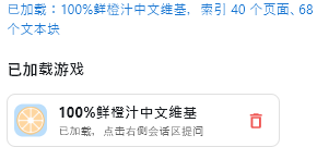 加载完成状态，显示已索引 40 个页面和 68 个文本块